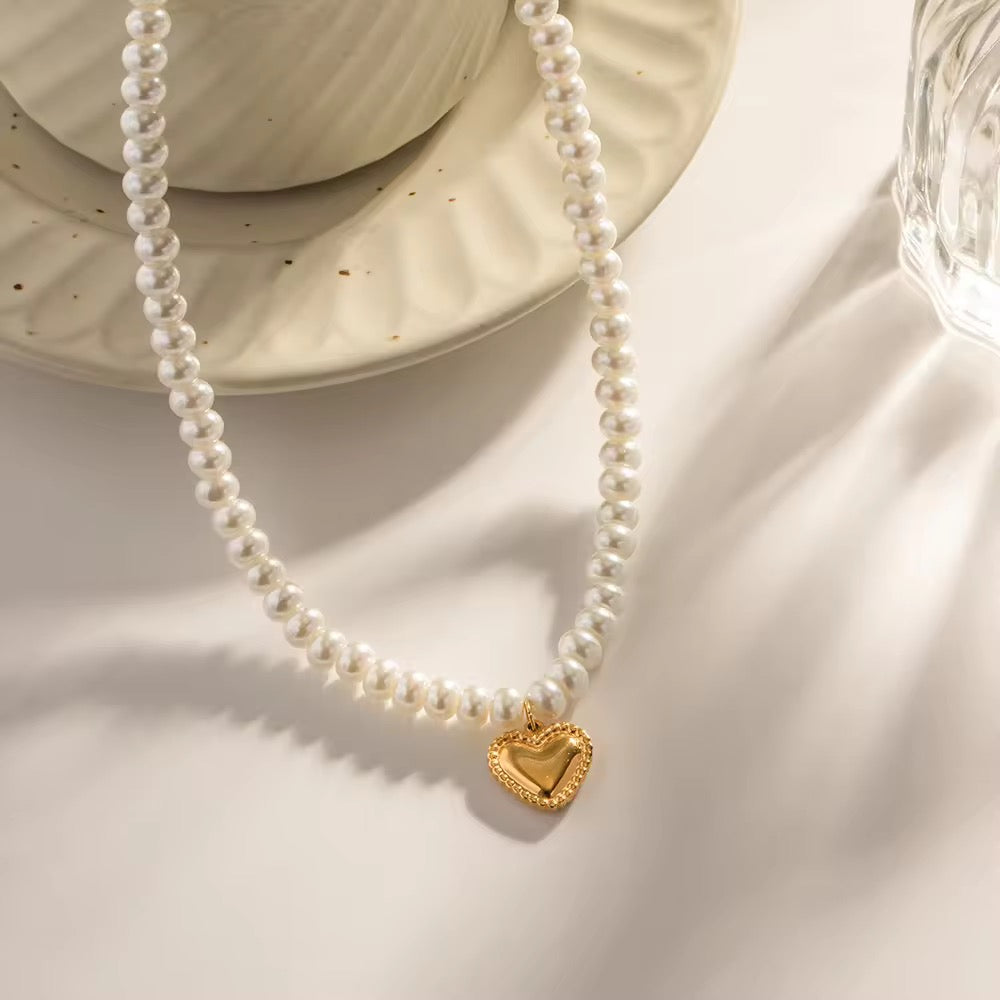 Heart of Pearls Necklace