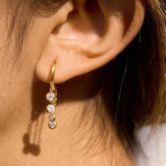 Tiered Solitaire Hoops