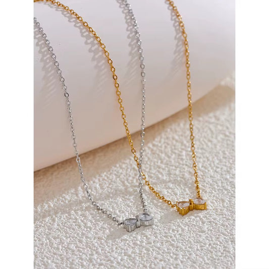 Sweet Knot Necklace (Gold)