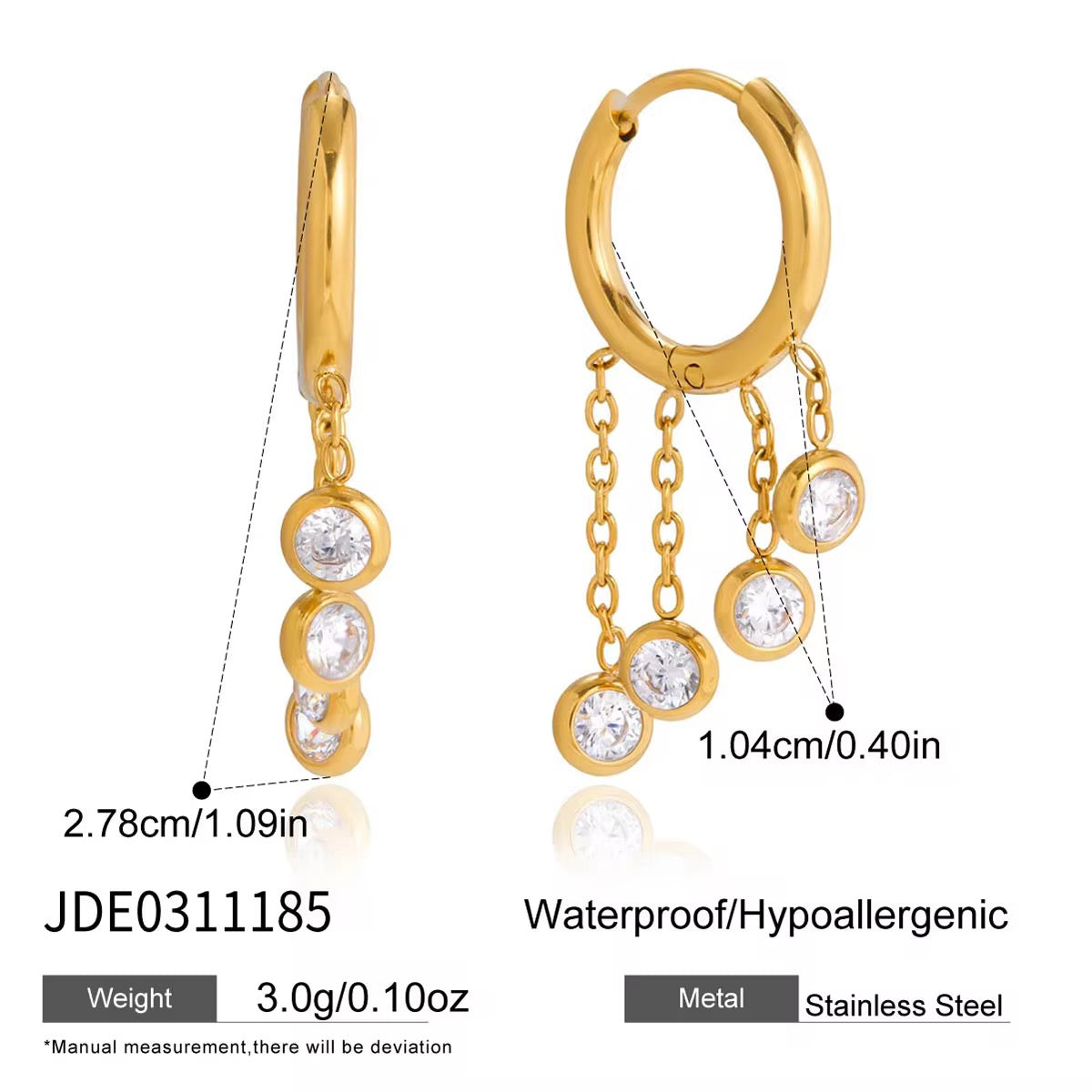 Tiered Solitaire Hoops