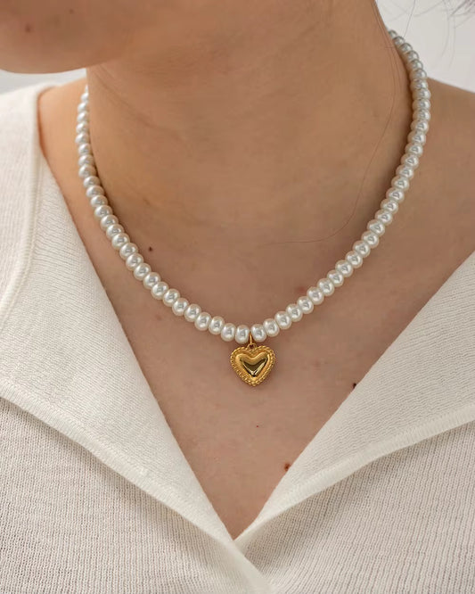 Heart of Pearls Necklace