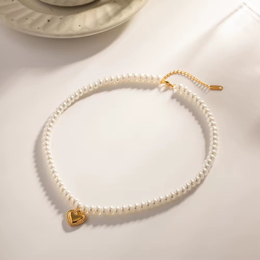 Heart of Pearls Necklace