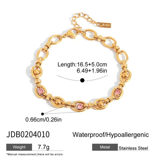 Rosé Link Bracelet