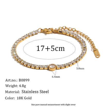Solitaire Tennis Bracelet