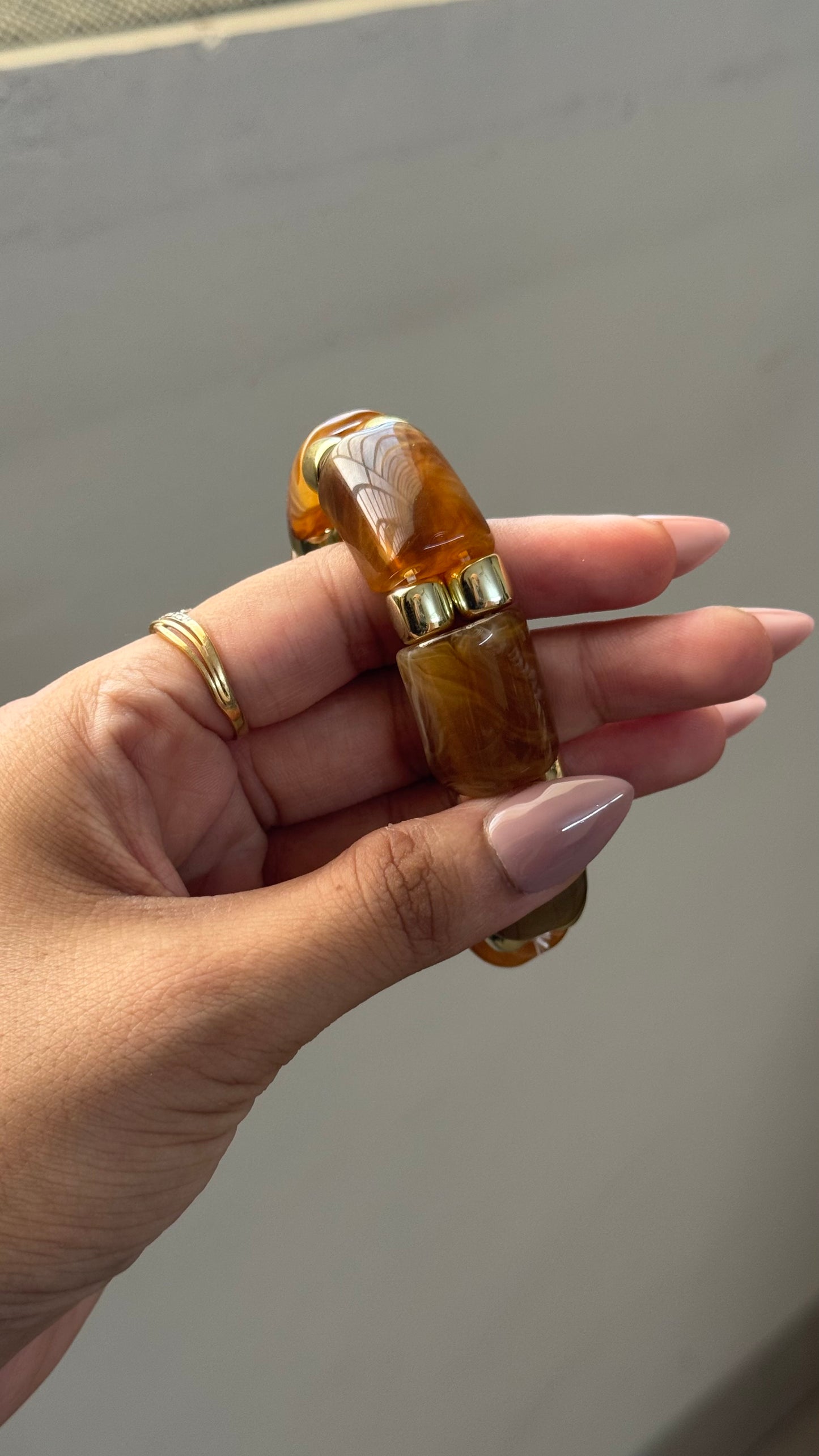 Marble Resin Bangles (Thick)