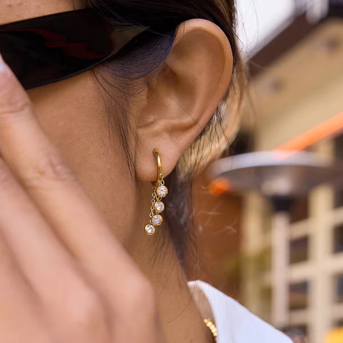 Tiered Solitaire Hoops