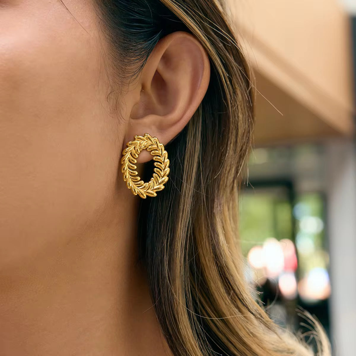 Laurel Gold Earrings