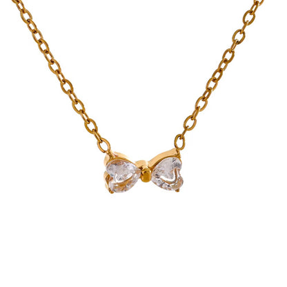 Sweet Knot Necklace (Gold)
