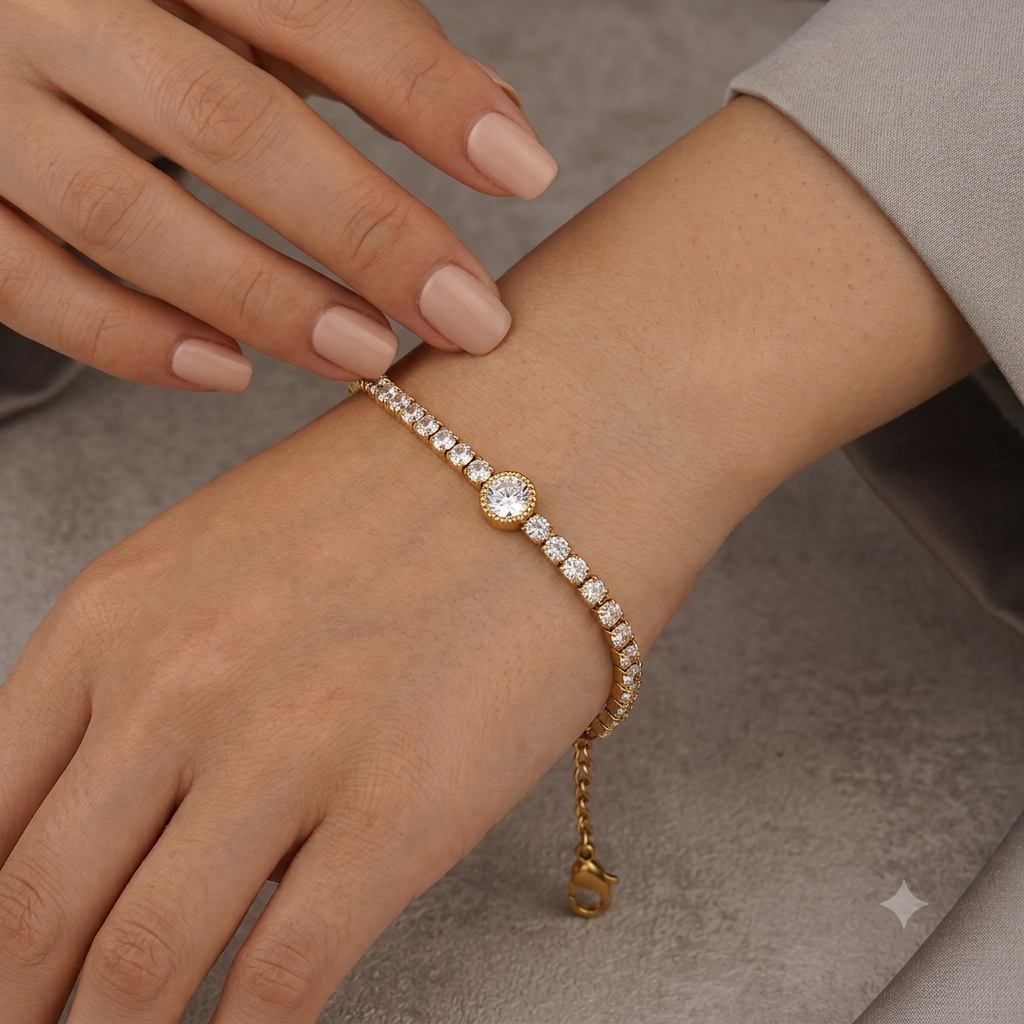 Solitaire Tennis Bracelet