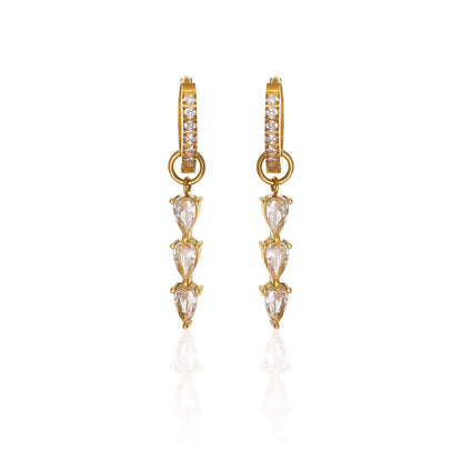Triple Teardrop Dangles
