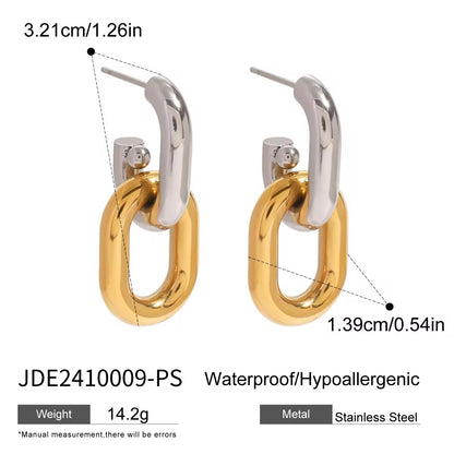 Two-Tone Link Hoops