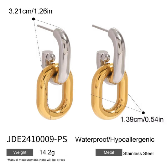 Two-Tone Link Hoops