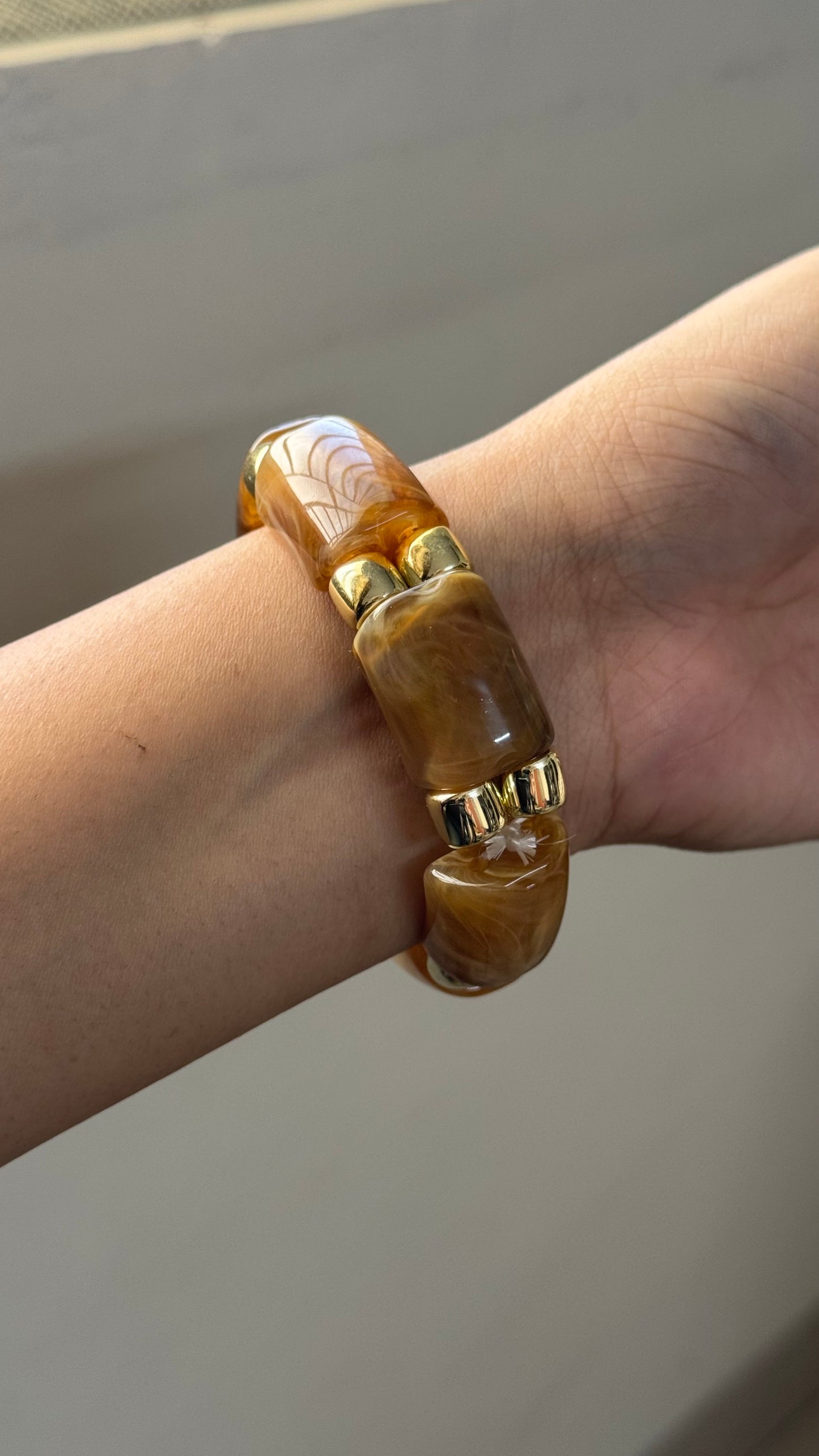 Marble Resin Bangles (Thick)