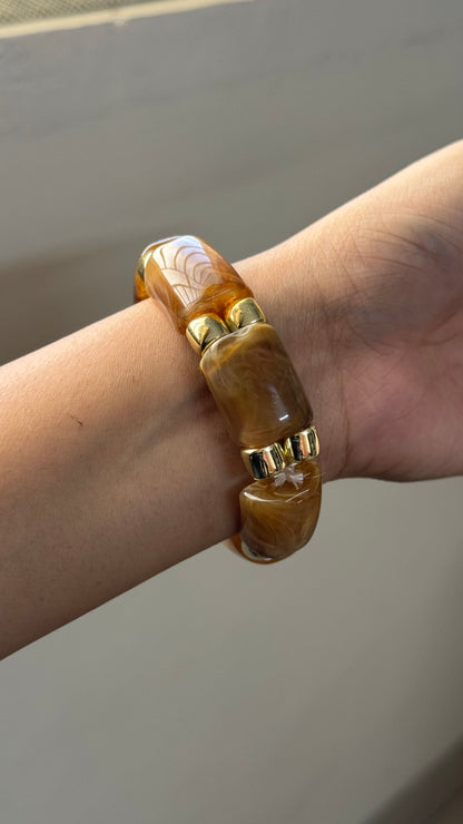 Marble Resin Bangles (Thick)