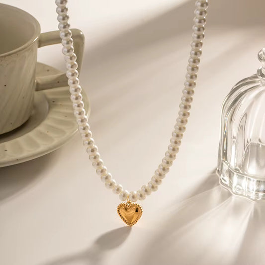 Heart of Pearls Necklace