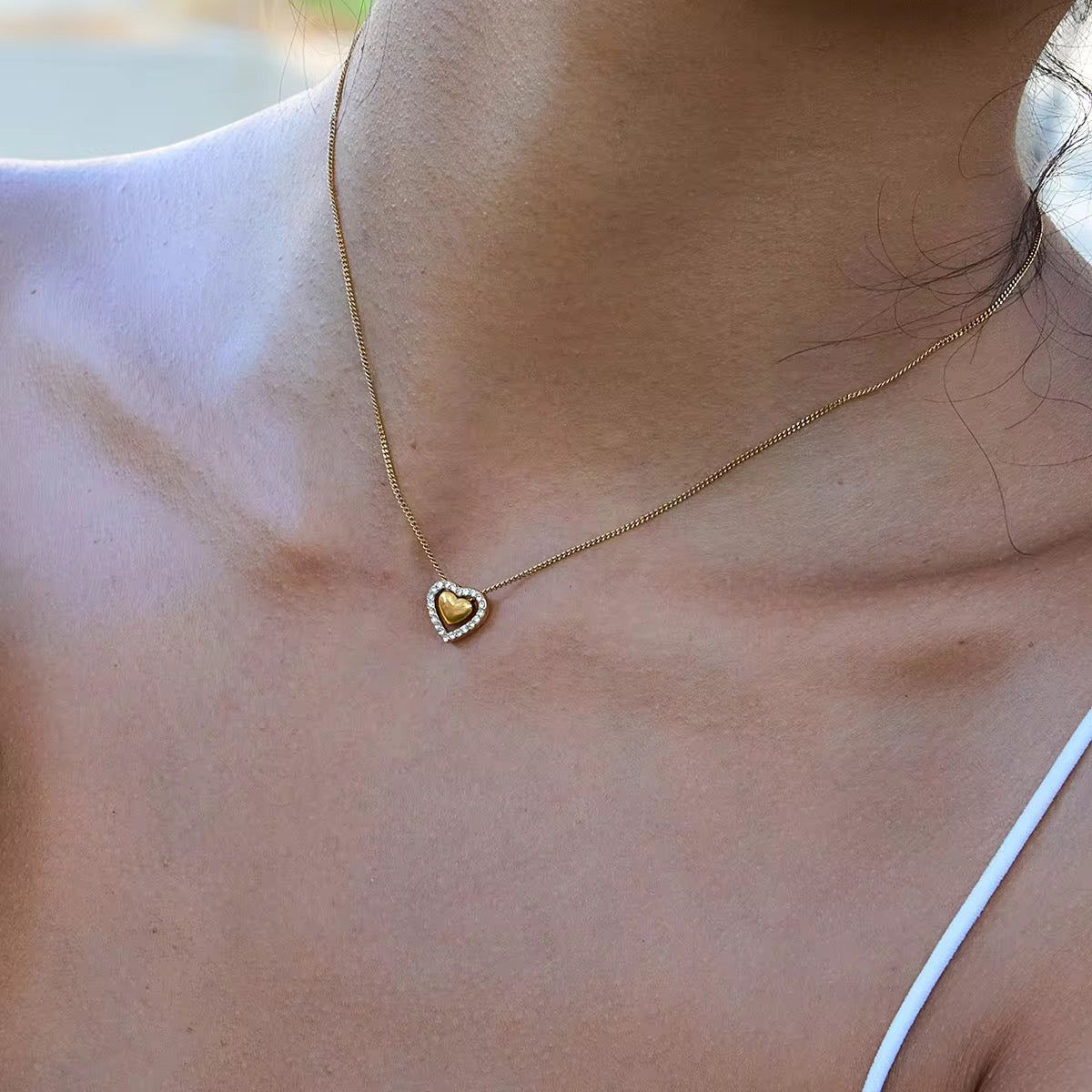 Halo Heart Pendant