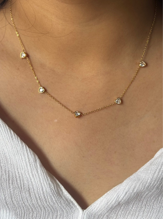 Allover Heart Necklace