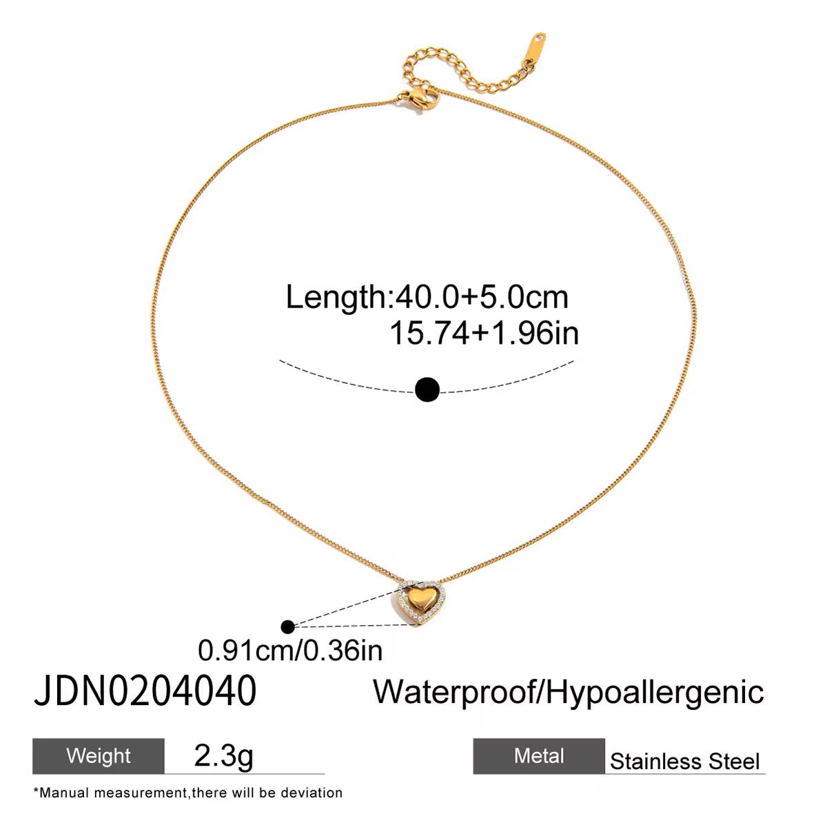 Halo Heart Pendant