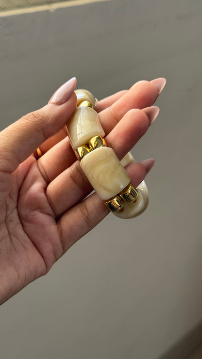 Marble Resin Bangles (Thick)