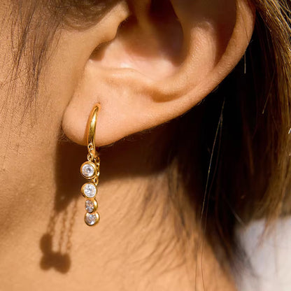 Tiered Solitaire Hoops