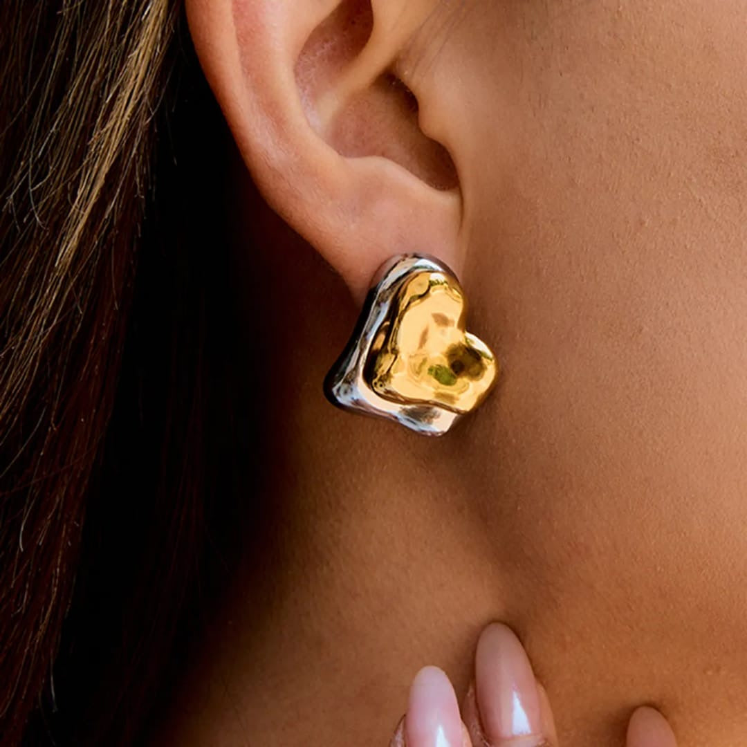 TwoWay Heart Studs