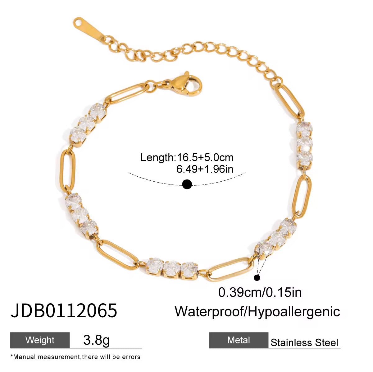 Crystal Chain Bracelet