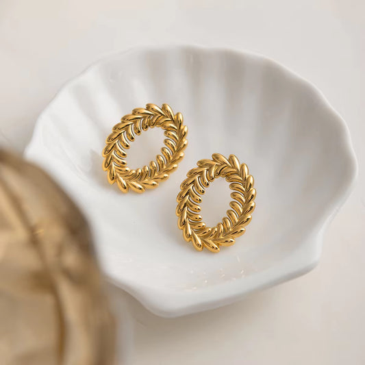Laurel Gold Earrings
