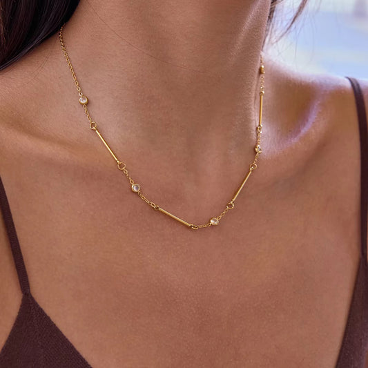 Gold Bar Necklace