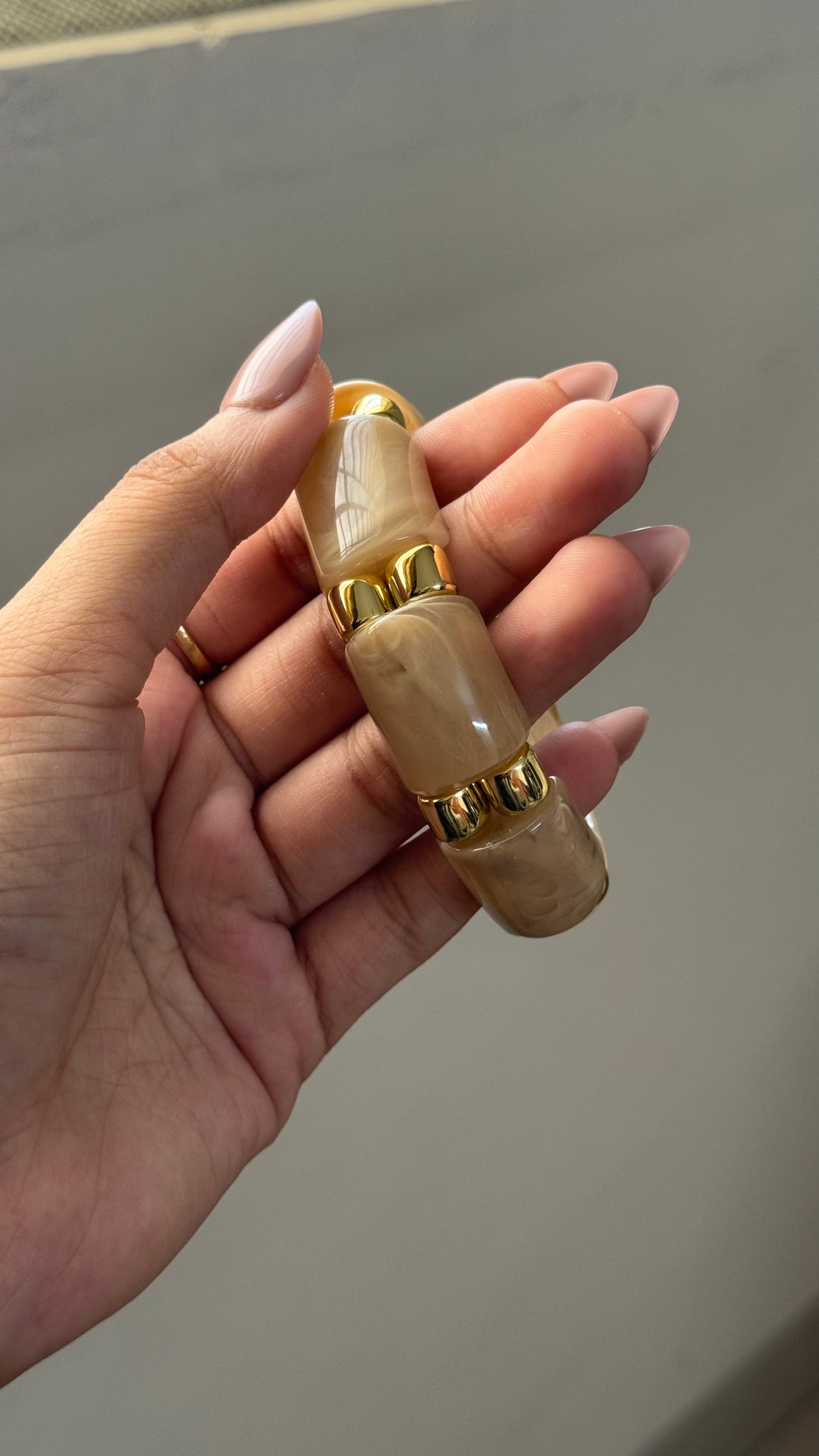 Marble Resin Bangles (Thick)