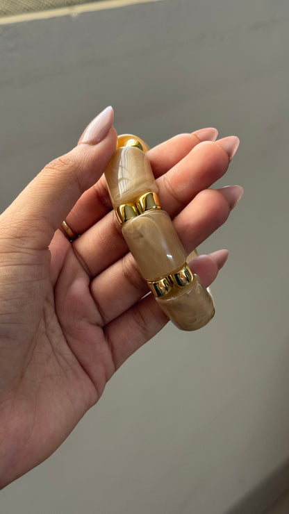 Marble Resin Bangles (Thick)