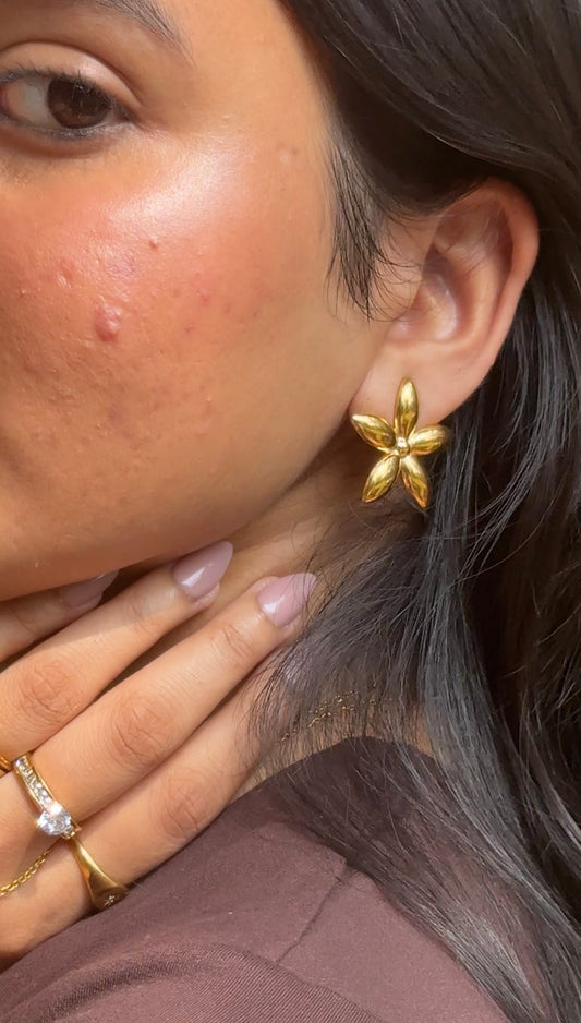 Golden Bloom Studs